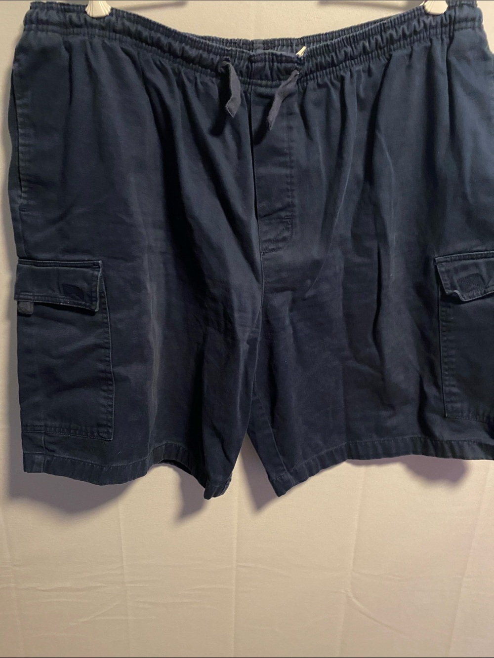 Canyon River Blues Men's Dark Blue Cargo Shorts with Drawstring Waist